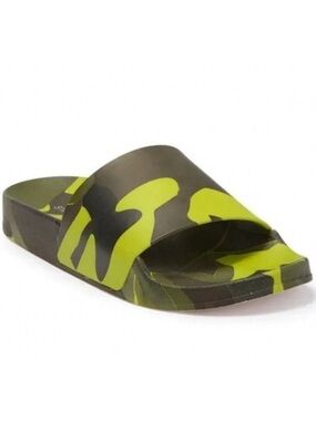 NEW Steve Madden Camo Print Slides Green Sandals Sofi Size 5 Nordstrom Boho NWOT